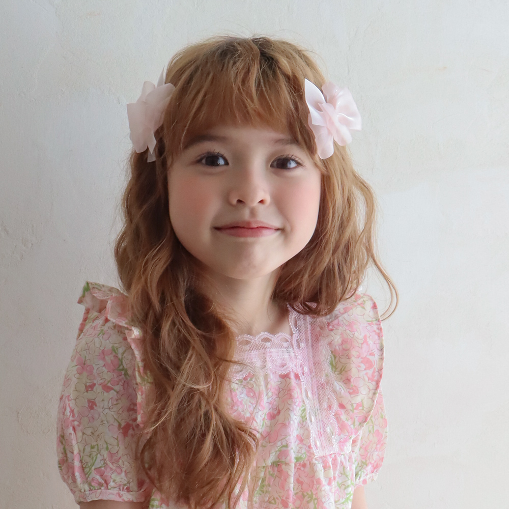 버터 시스루 리본핀 (2P) 유아헤어핀 - 상세 이미지 5