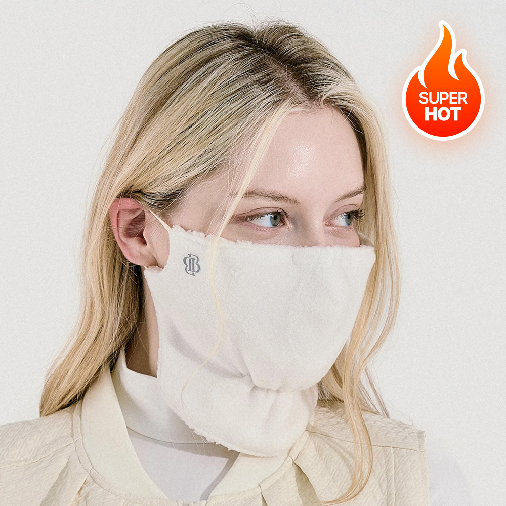 베일리화이트 방한 골프 마스크 양털 넥워머 겨울 등산 스키 안면 기모 파크 여성 남성