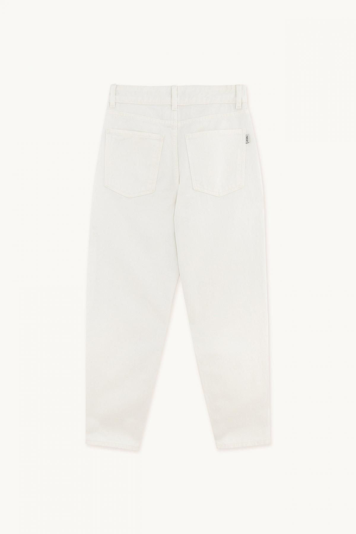 타이니코튼 오버핏 스트레이트 화이트 데님 진 SS22-747-104 OFF-WHITE - 상세 이미지 2