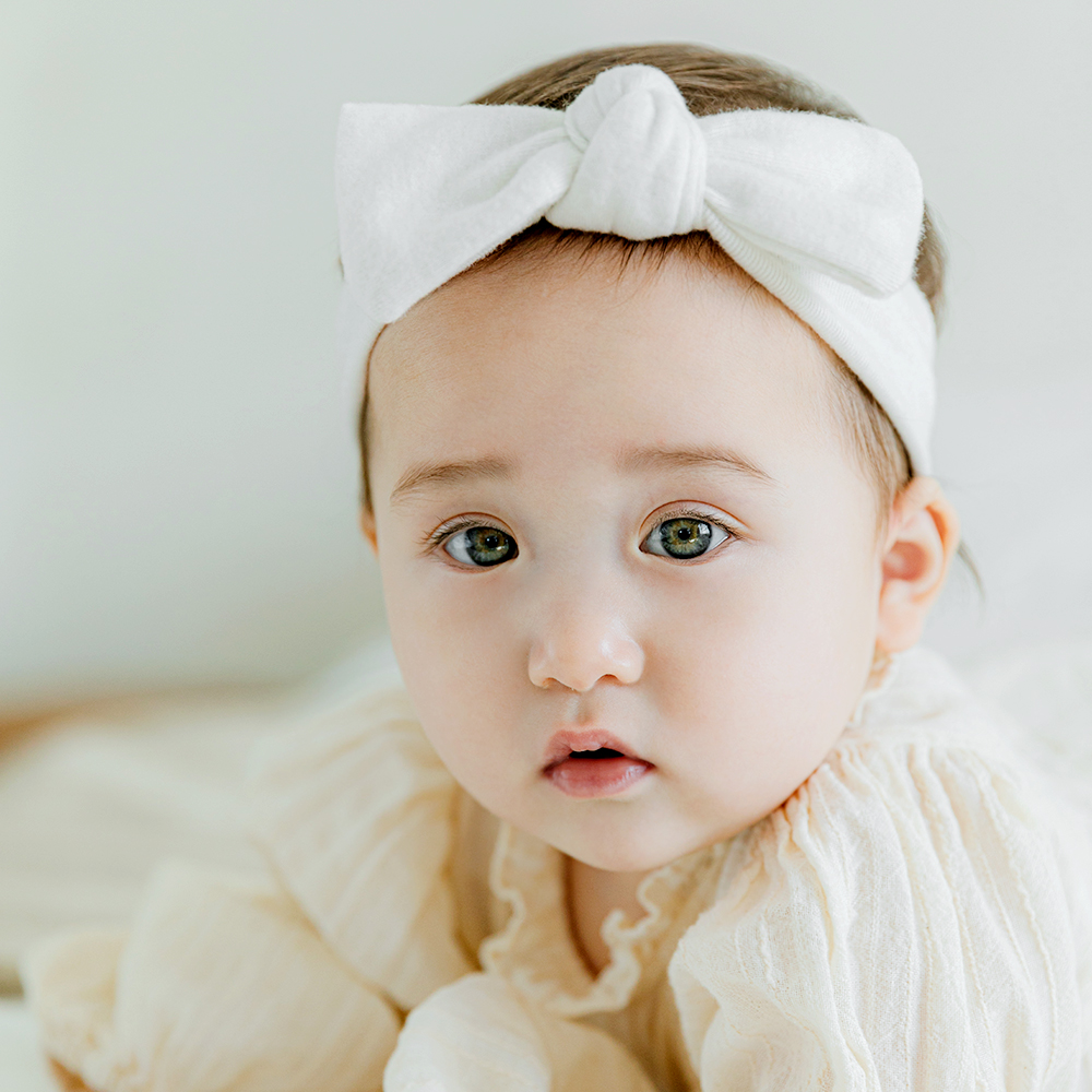 베이비 신생아 아기 헤어 밴드 머리띠 50일 백일 돌 촬영소품