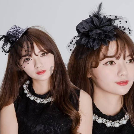 데이슬롯 뷰티걸 모자 머리핀 고양의의상 파티용품 파티분장