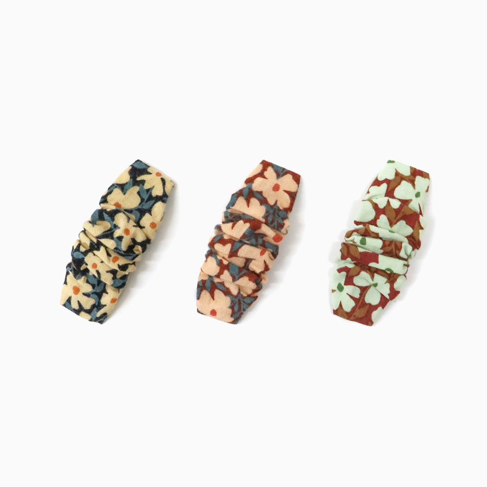 넬리 플라워 주름 똑딱핀 유아헤어핀 - 상세 이미지 2