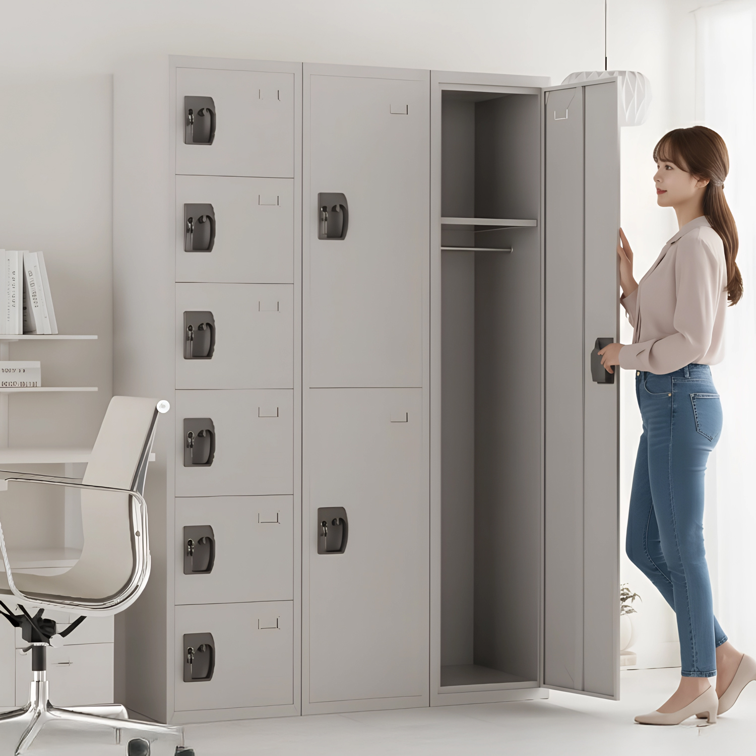 철제 캐비넷 락커룸 락커 사무실 옷장 개인 사물함 1단