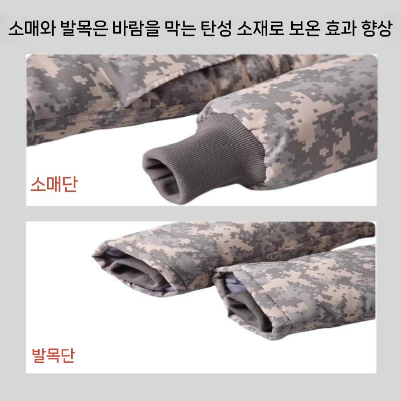 겨울작업복 점프수트 방수 동절기 우주복 남성용 가을 5XL 사막 미장 면 -30C S 155CM-162CM - 상세 이미지 5