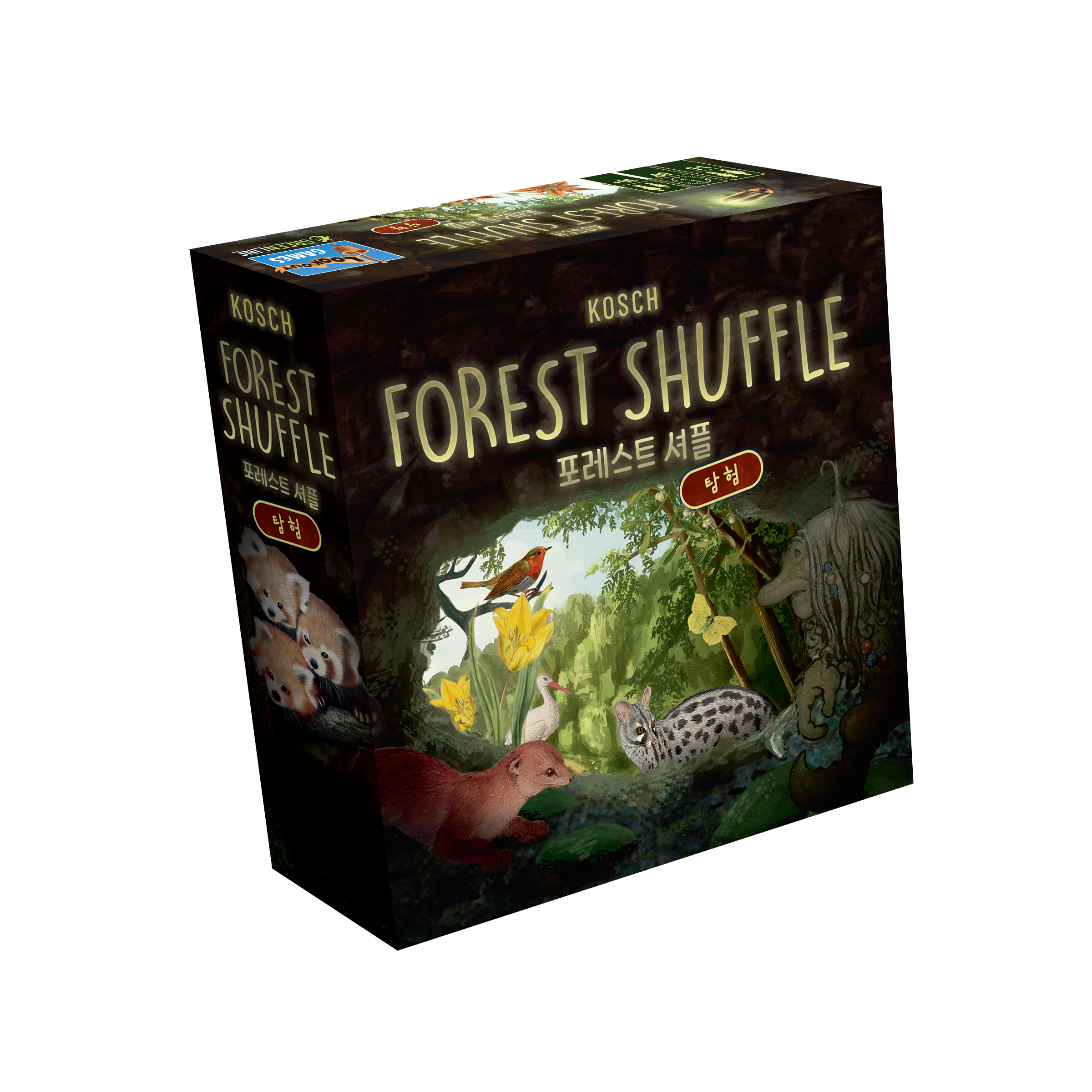 포레스트 셔플 탐험 확장 보드게임 전략 카드 환경 제품 이미지