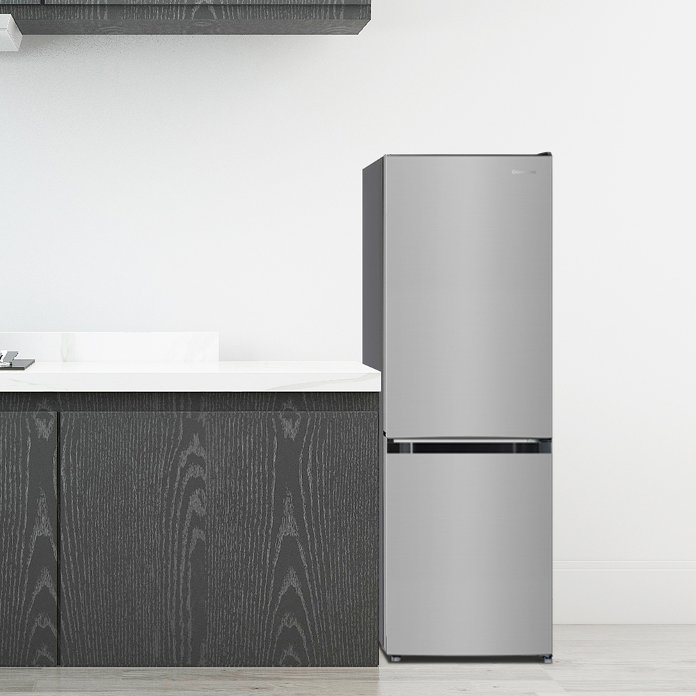 창홍 소형 미니 냉장고 2도어 원룸 가정용 실버 157L