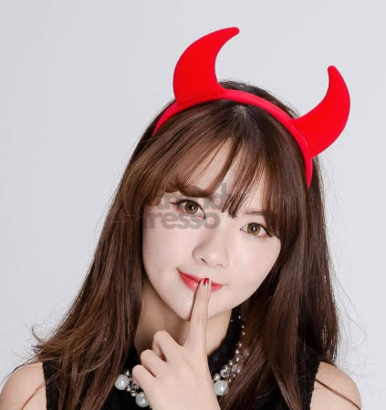 [트렌디프레소협력사]데이슬롯 악마 머리띠 파티용품 할로윈데이 악마머리띠 헤어밴드