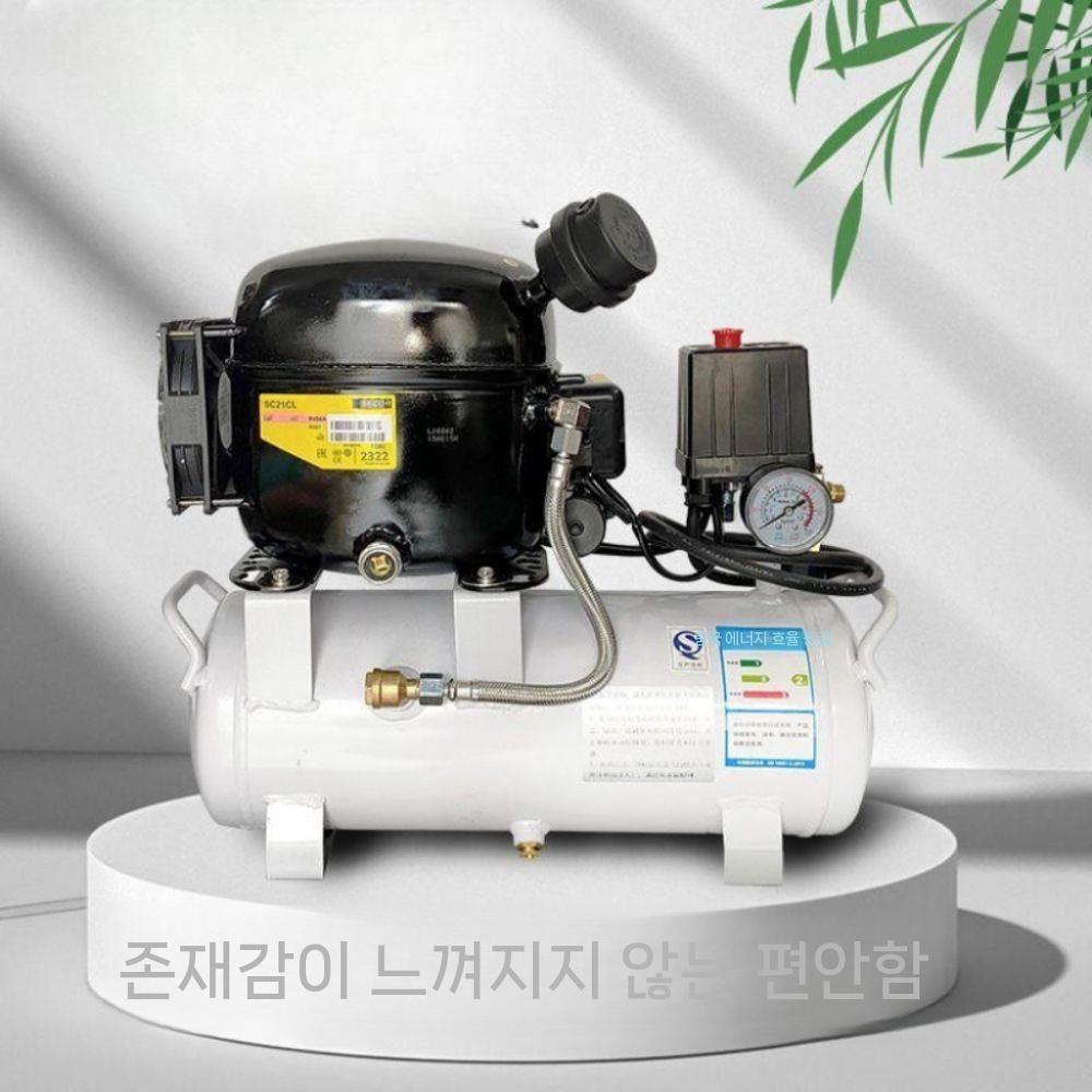 냉장고 압축기 인버터 R600A 부속 콤프 부품 콤프레샤 유백색 10L 사일런트 - 상품 이미지