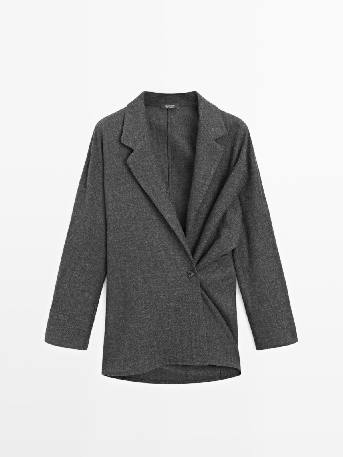마시모두띠 텍스처 울 오버셔츠 6054/903 DARK GREY - 메인 이미지