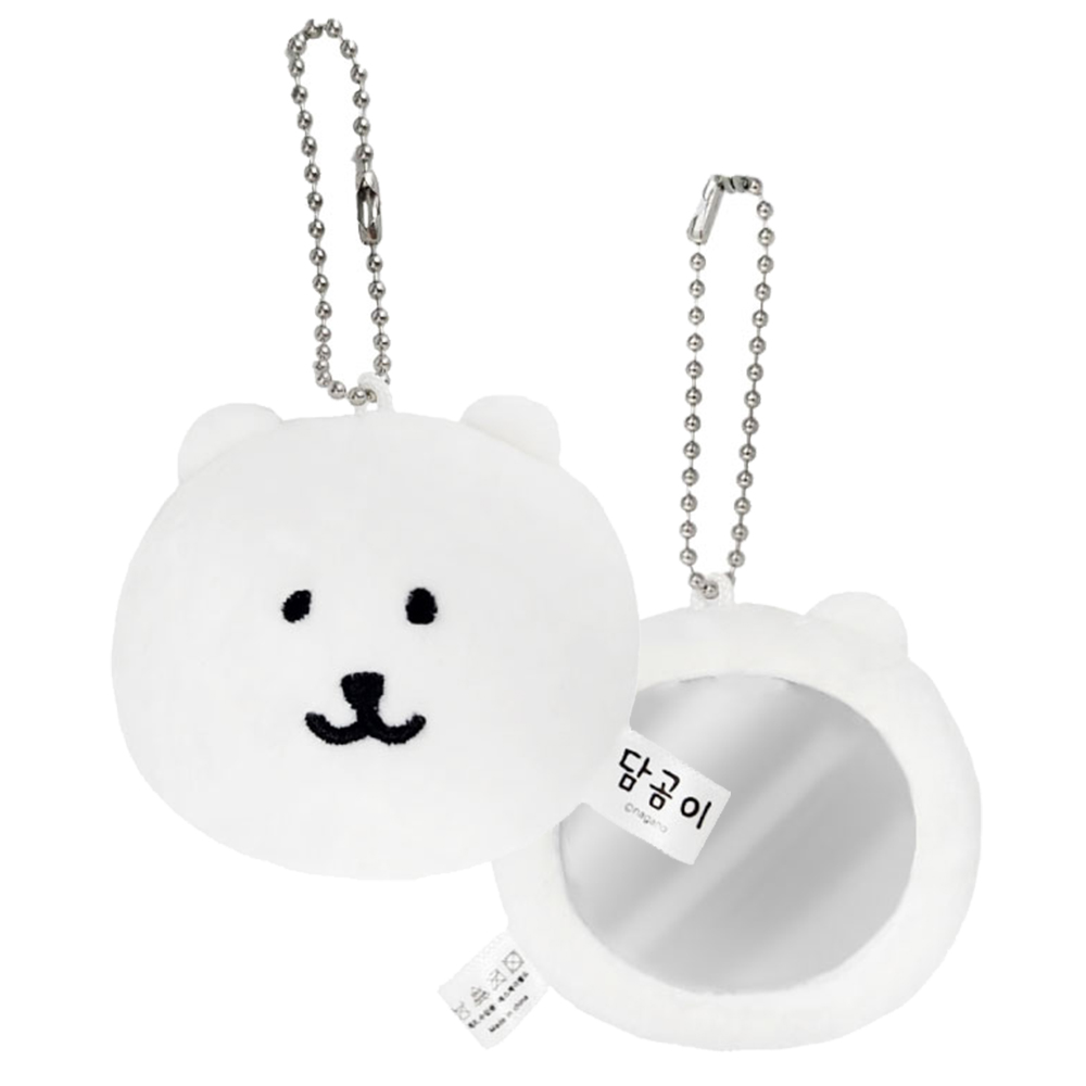 미니 담곰이 볼체인 키링 거울 봉제 인형 얼굴 농담곰 나가노 캐릭터 굿즈 - 상품 이미지