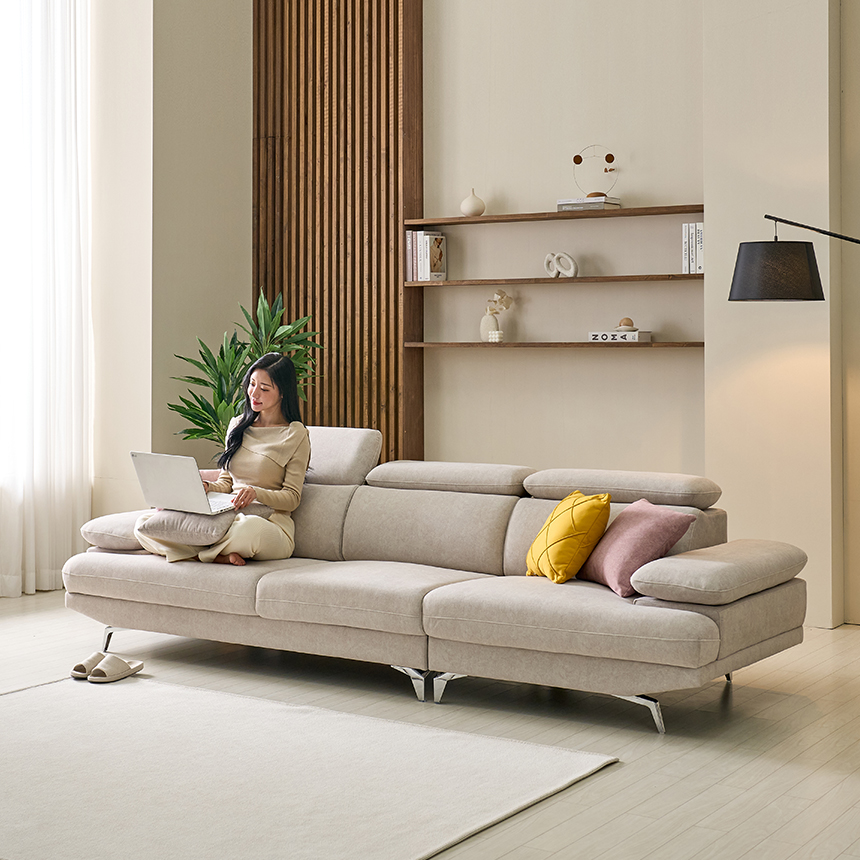 서광퍼니처 뉴네오 조야 아쿠아텍스 패브릭 4인용 소파 sk