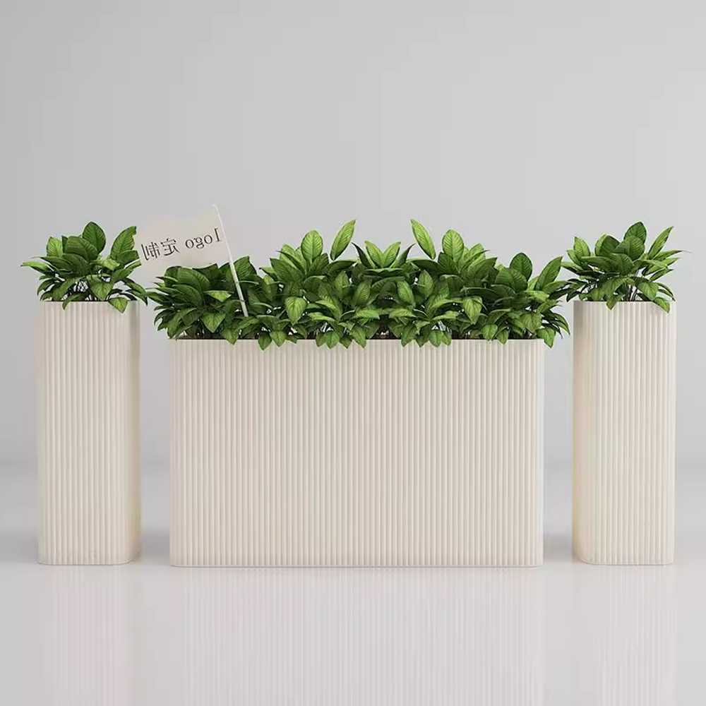 이동식 화분 파티션 가림막 거실 베란다 공간 칸막이 80x30x60cm 타원형 - 상세 이미지 3