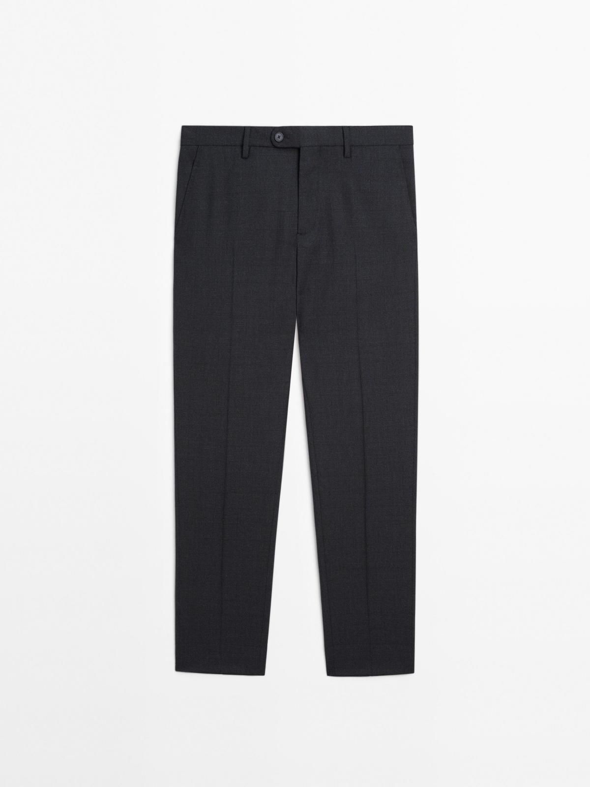 마시모두띠 클래식 울 테일러드 슬랙스 팬츠 3505/503 NAVY BLUE - 상세 이미지 4