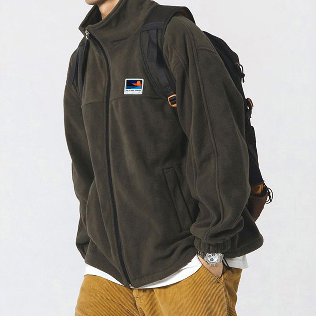 남자 플리스 집업 하이넥 잠바 가을 겨울 2XL 3XL - 상품 이미지