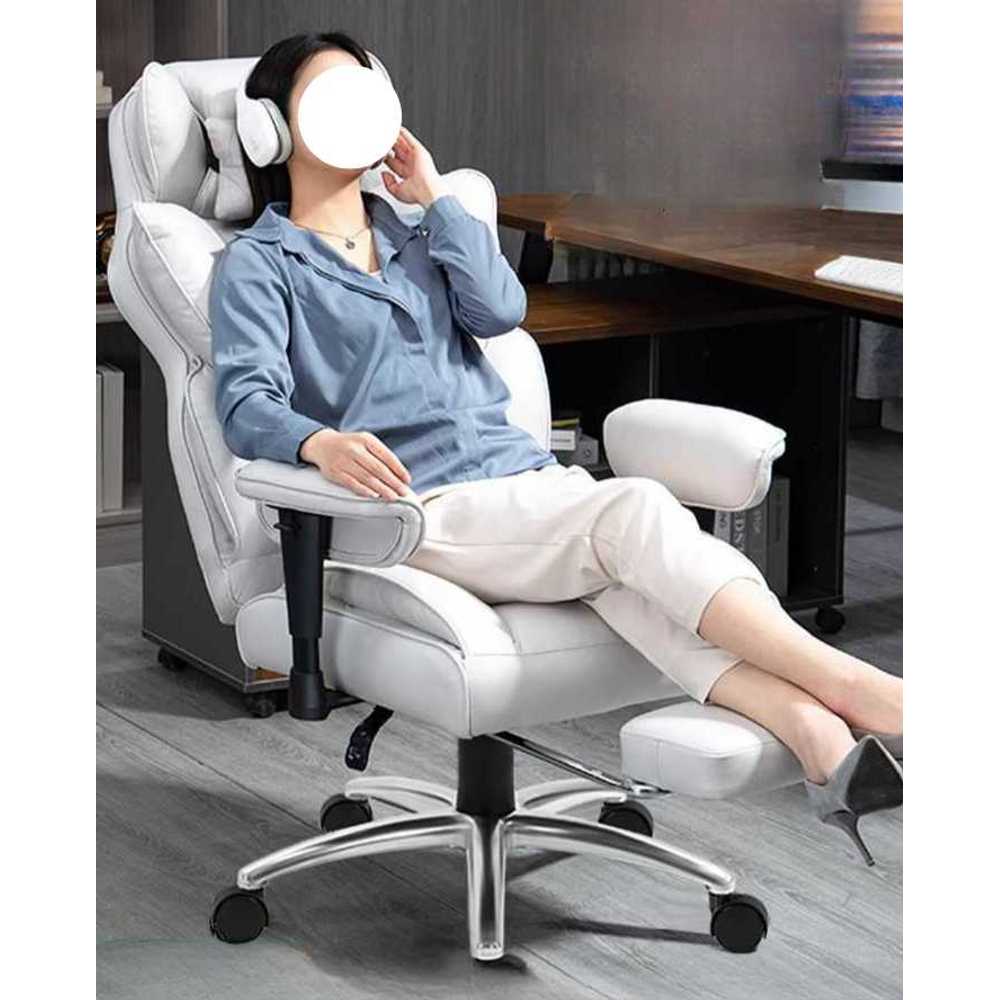 편안한 게이밍 의자 인체공학 하이백 등받이 회전형 그레이 - 상세 이미지 2