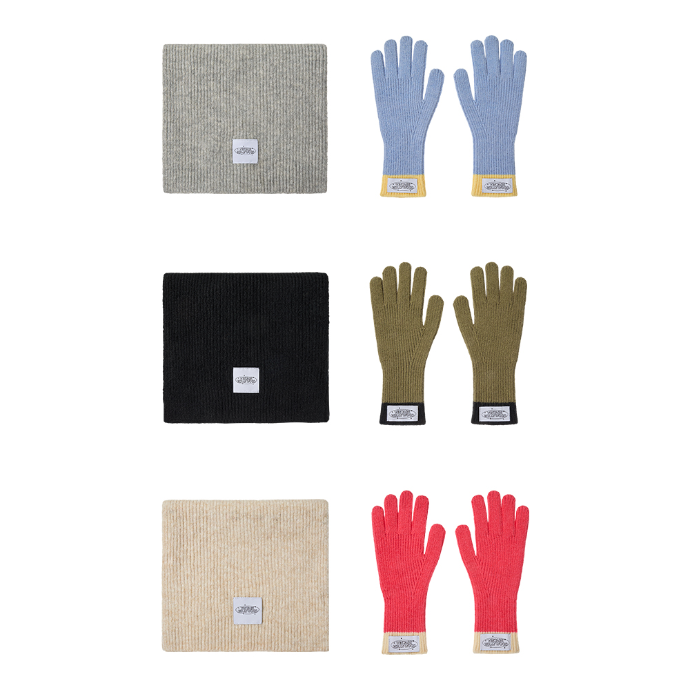 [네이버단독][빈티지헐리우드]Soft Touch Muffler&Gloves SET_VH239OAC700M - 상품 이미지