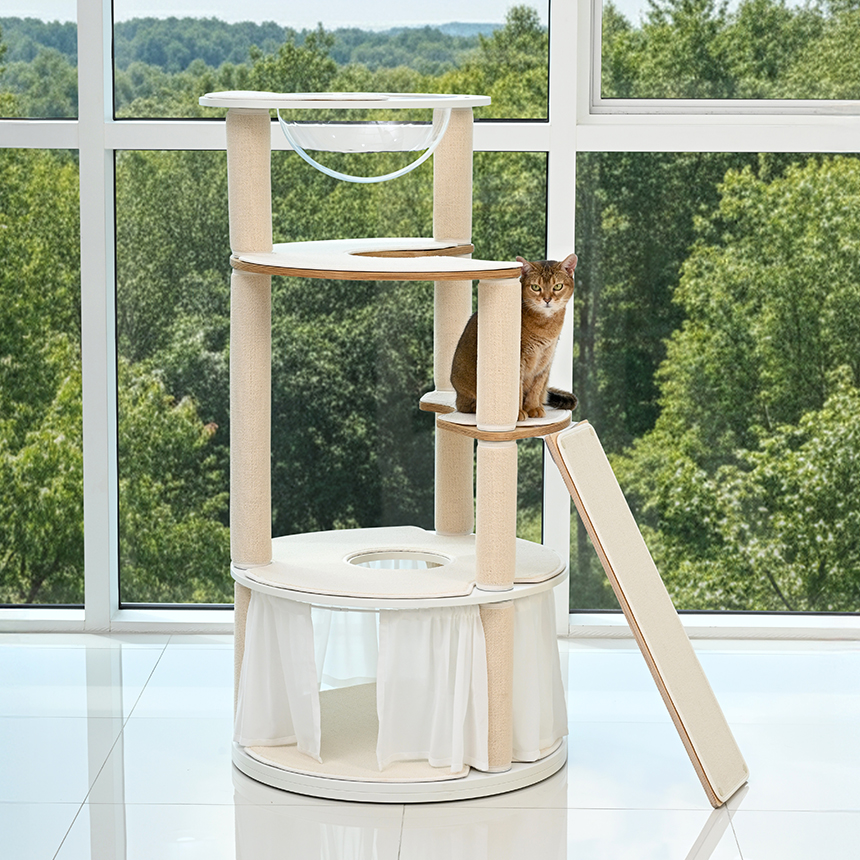 펫코본 캣타워 고양이 캣폴 원목캣타워 숨숨집 해먹 기본 스텝