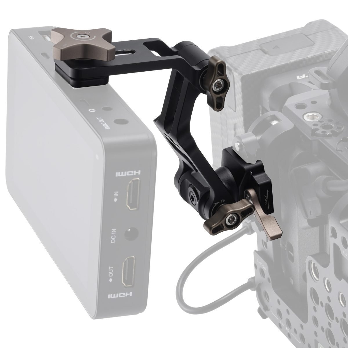 틸타 확장형 프로 모니터 마운트 (NATO) - 블랙 이미지 6