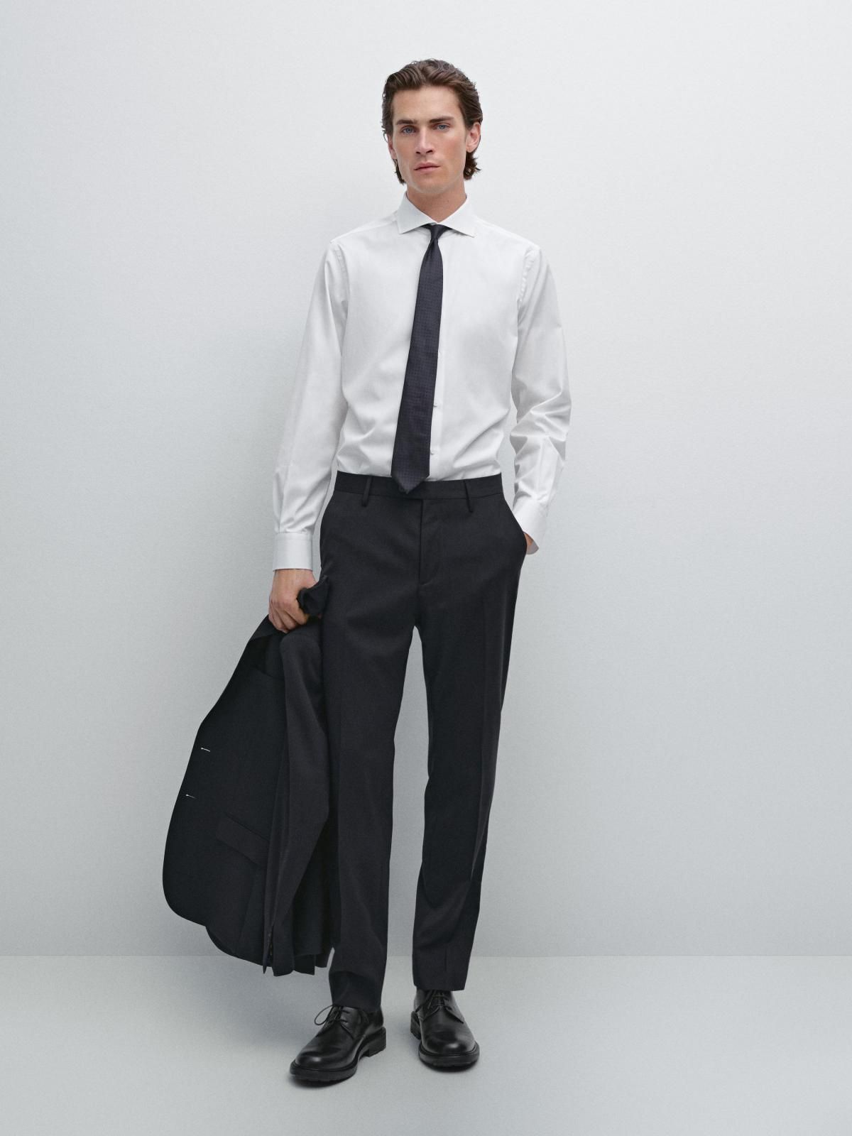 마시모두띠 프리미엄 울 클래식 수트 팬츠 0090/690 NAVY BLUE - 상세 이미지 2