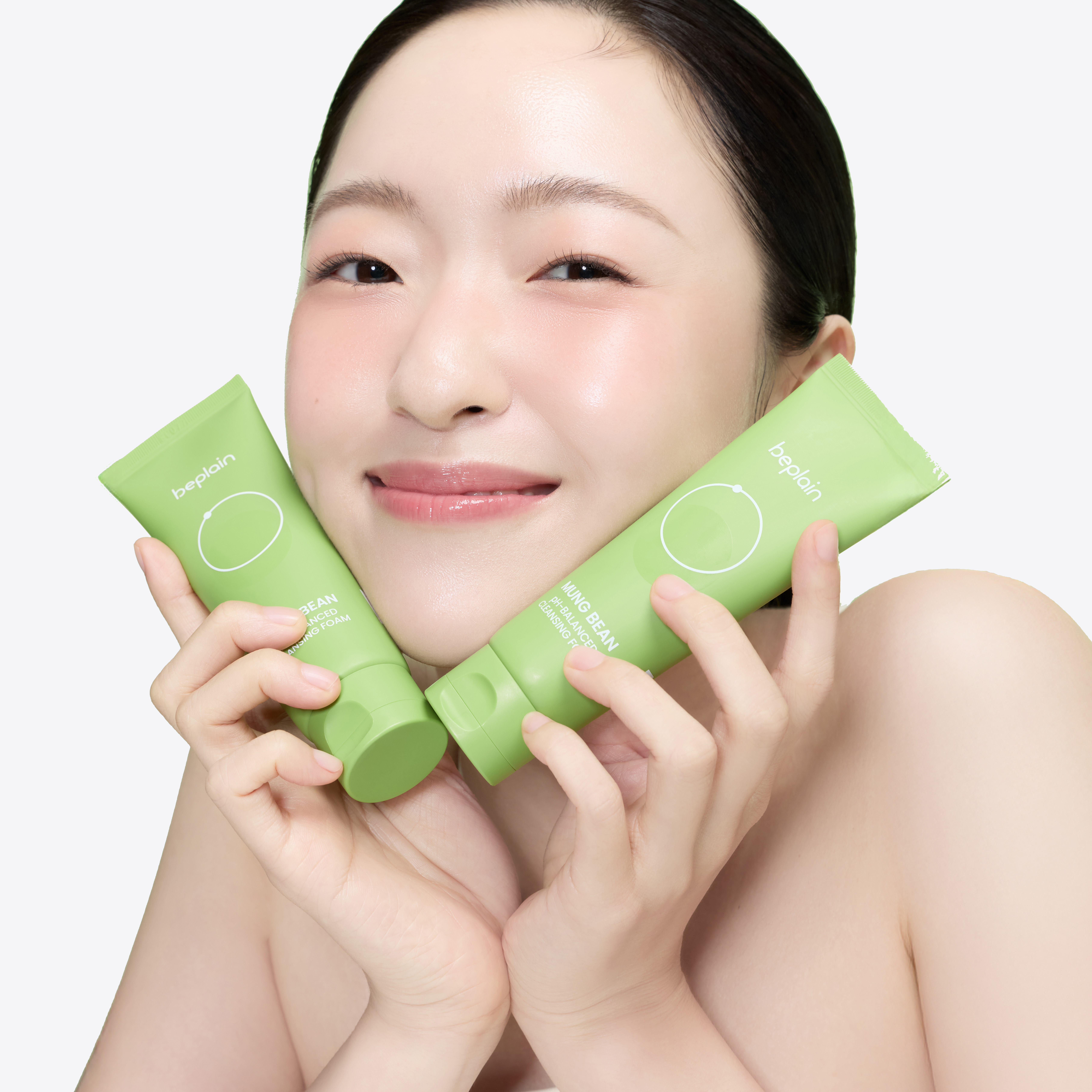 [네이버단독][총200ml] 비플레인 녹두 약산성 클렌징폼 100ml, 2개 이미지 3