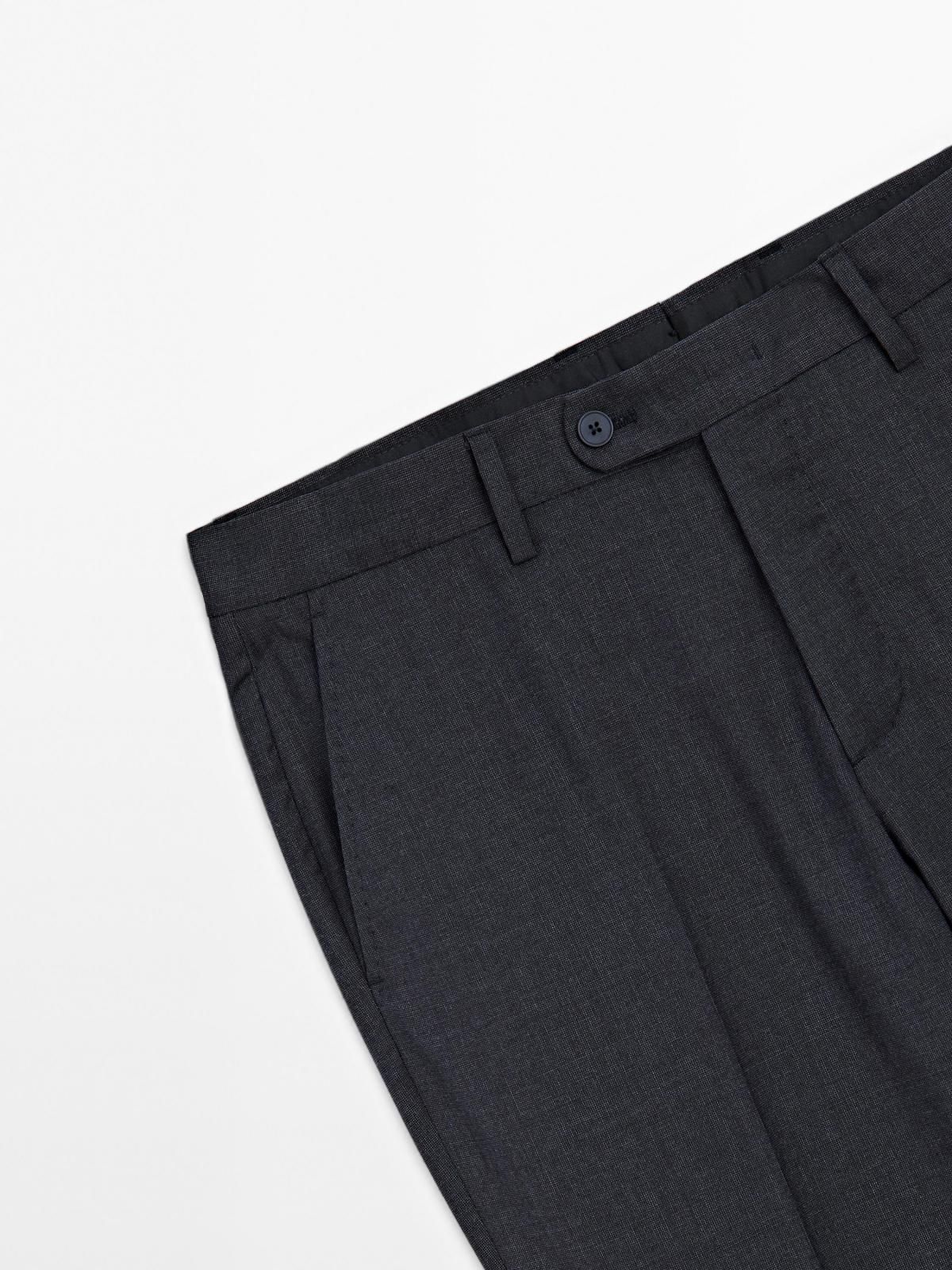 마시모두띠 프리미엄 울 테크니컬 정장 팬츠 3501/501 NAVY BLUE - 상세 이미지 5