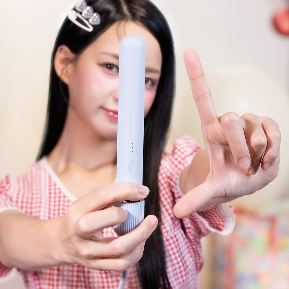 오아 미니핏 휴대용 미니  고데기 프리볼트 여행용 앞머리 헤어 볼륨 고대기