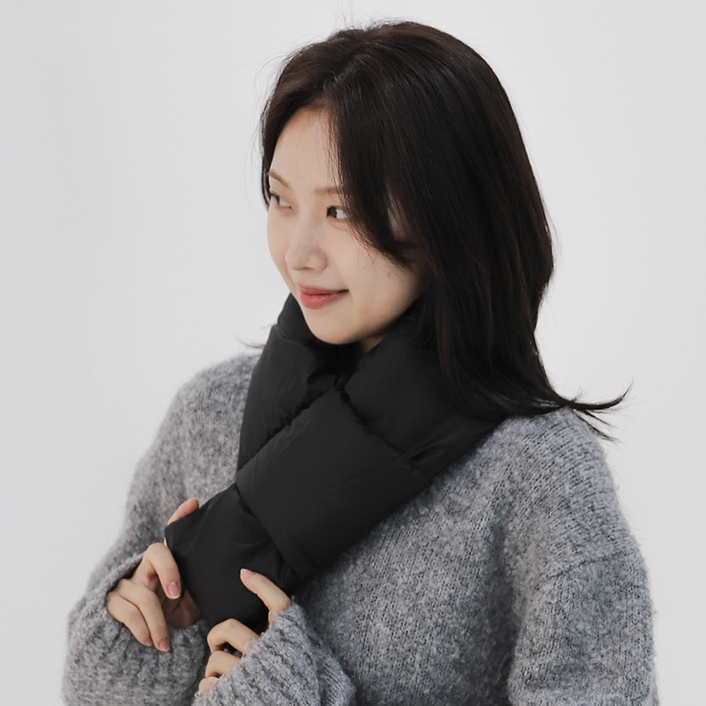 카르닉 국산 패딩 퍼 머플러 목도리 겨울 방한 남자 여자 숏 짧은 - 상품 이미지