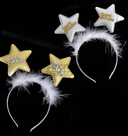 데이슬롯 생일 머리띠 스타형 파티소품 고양이머리띠 고양의의상