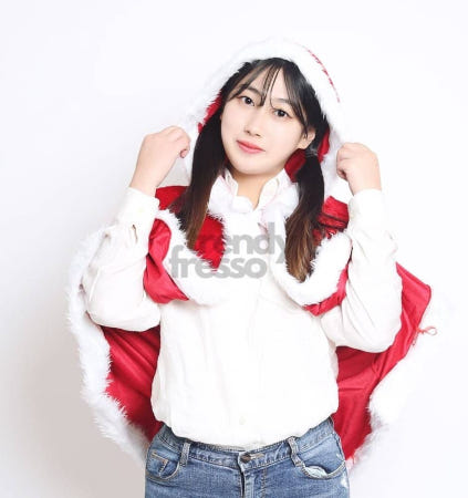 [트렌디프레소협력사]데이슬롯 산타 후드망토 와인 100cm 성인산타망토 크리스마스코스튬 홈파티