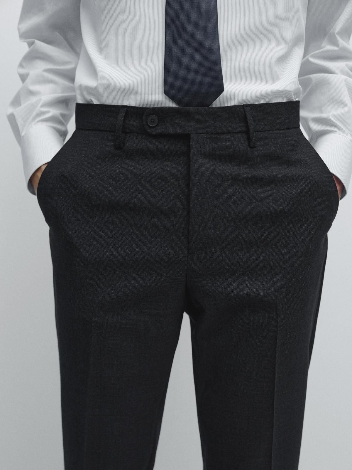 마시모두띠 클래식 울 테일러드 슬랙스 팬츠 3505/503 NAVY BLUE - 상세 이미지 3