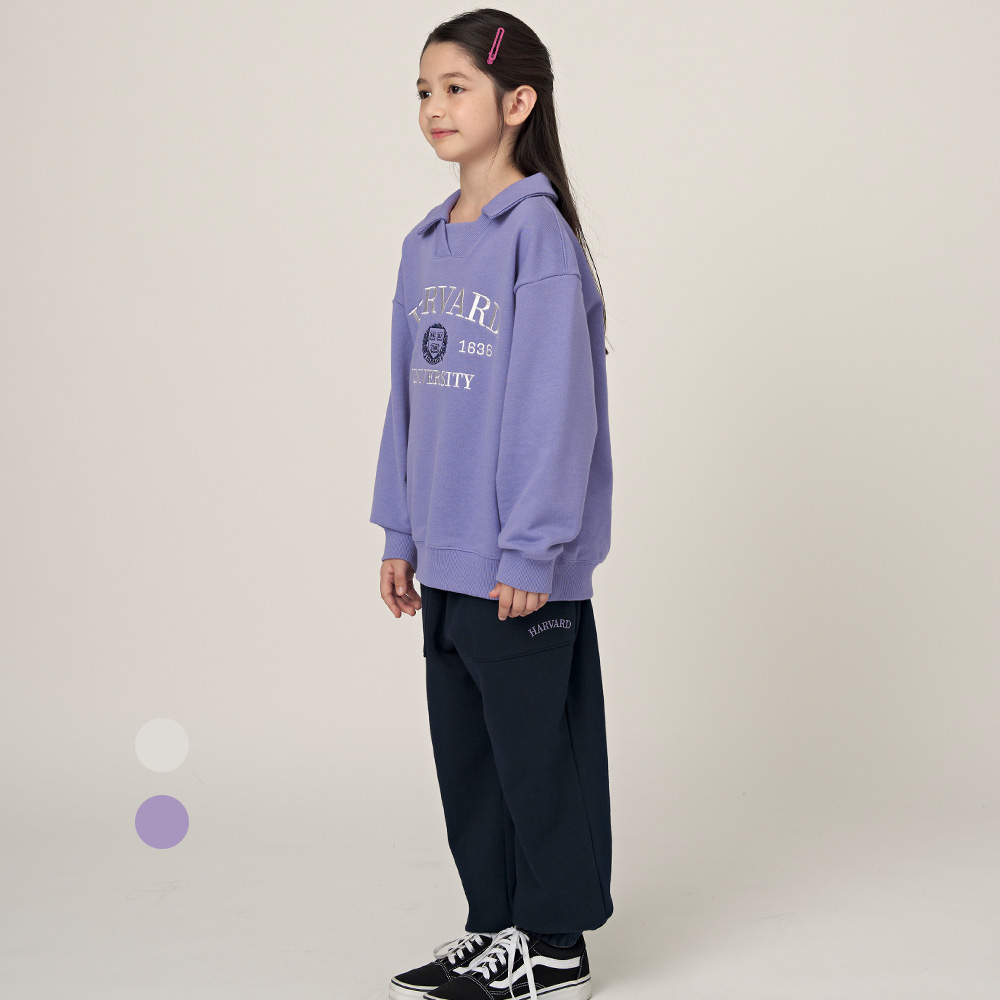 하버드키즈 카라 변형 쭈리 셋업 B5F015 - 메인 이미지