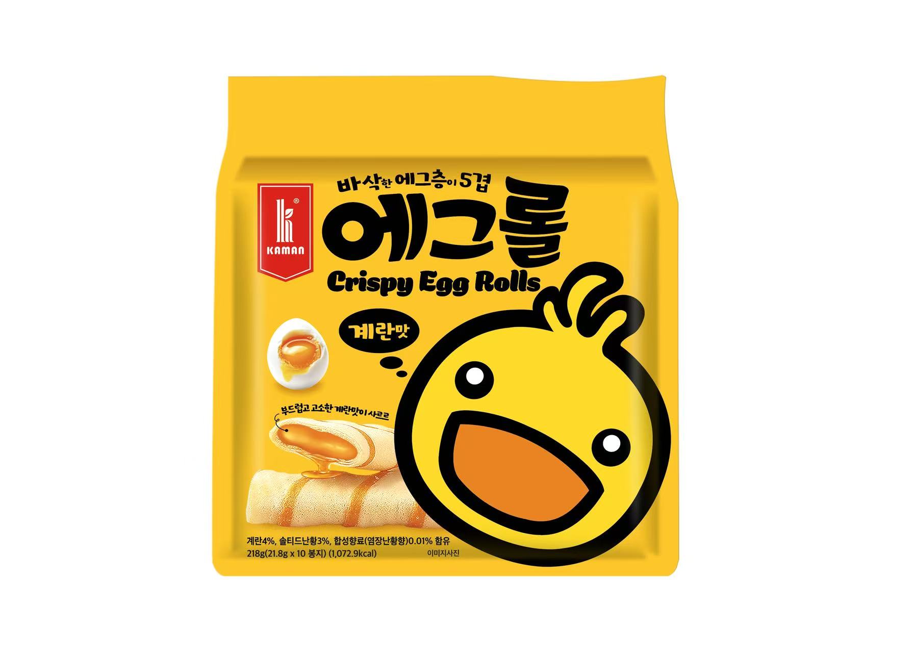 카만 에그롤 과자 상하이 에그롤로 유명한 꼭 먹어봐야할 바로 그 과자 218g(21.8g x 10봉) - 상세 이미지 3