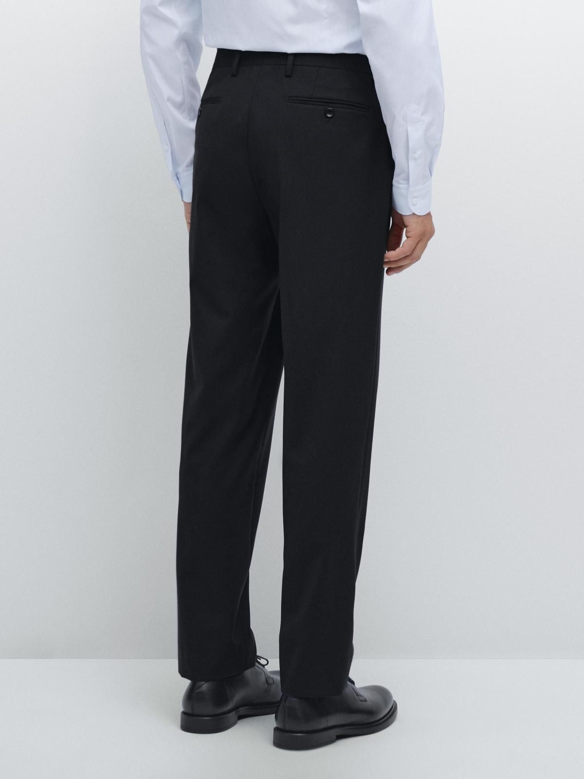 마시모두띠 울 블렌드 슬림핏 정장 팬츠 3558/541 NAVY BLUE - 상세 이미지 3