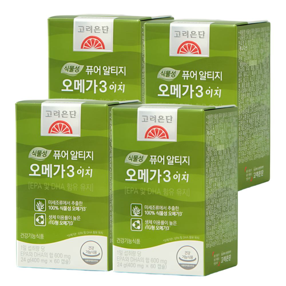 고려은단 식물성 RTG 오메가3 이지 60캡슐X4개 - 상세 이미지 5