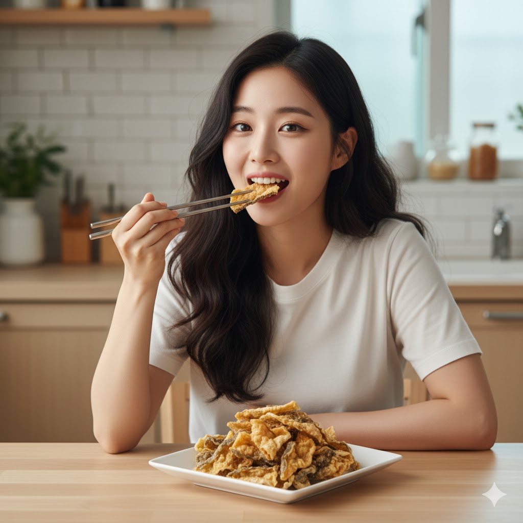 명식품본사 황태껍질튀각 대포장 콜라겐 간식 안주 식당식자재 도매가 500g, 10개 - 상세 이미지 4