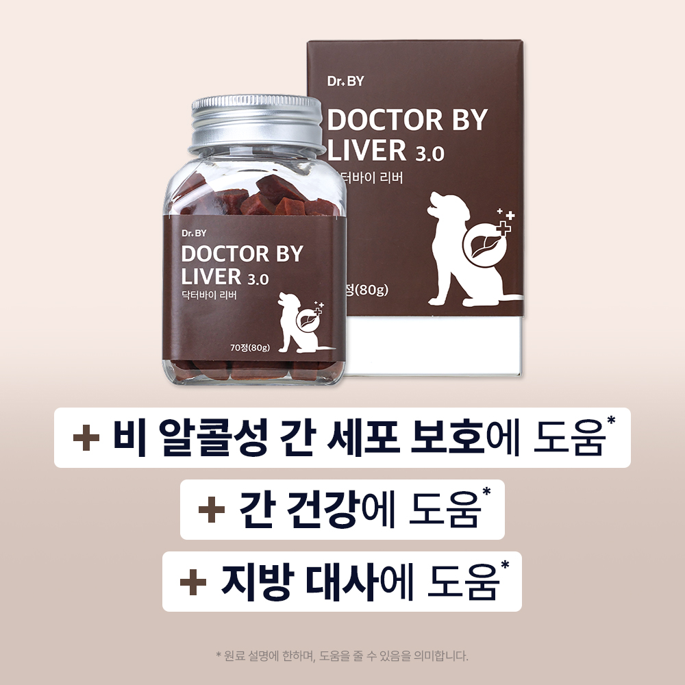닥터바이 리버 강아지 간 영양제 식욕부진 밀크씨슬 70개입, 1개 - 상세 이미지 2
