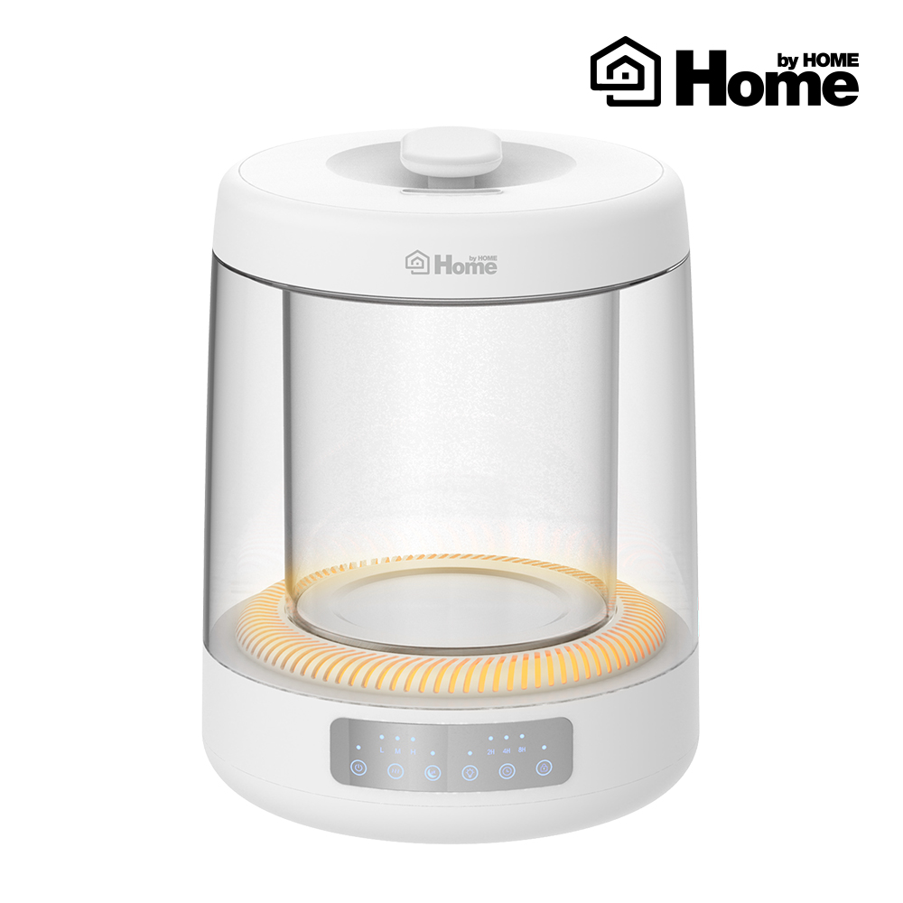 홈바이홈 휴미스 물멍 가습기 가열식 간편세척 저전력 대용량 살균 열풍 건조 세척