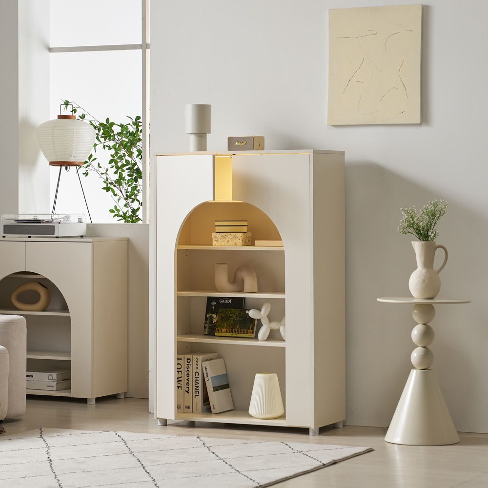 가구의서 낮은 장식 선반수납 책장 800x350x1200mm