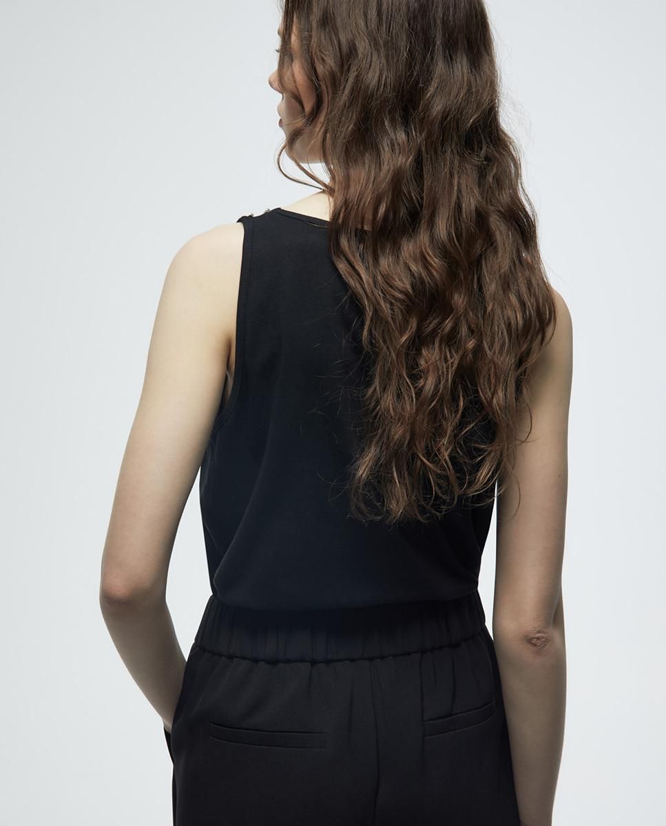 스페라 스트라스 슬리브리스 탑 블랙 58461103721 NEGRO - 상세 이미지 4