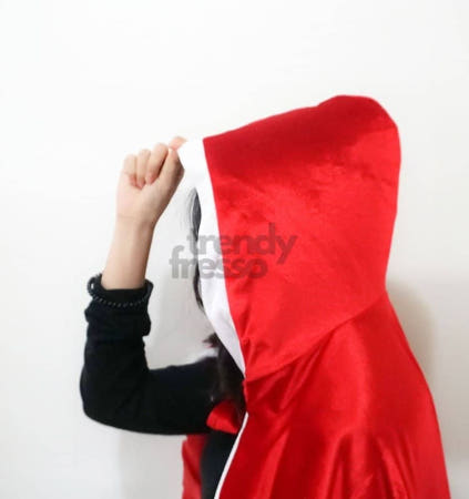 [트렌디프레소협력사]데이슬롯 산타 요정 망토 레드 여자산타복 크리스마스룩 크리스마스코스프레