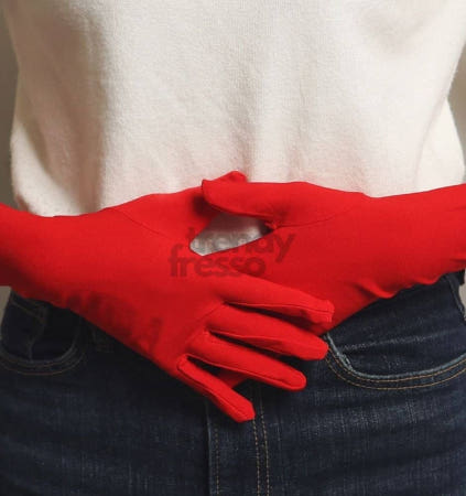 데이슬롯 롱장갑 45cm 레드 긴장갑 섹시 클래식