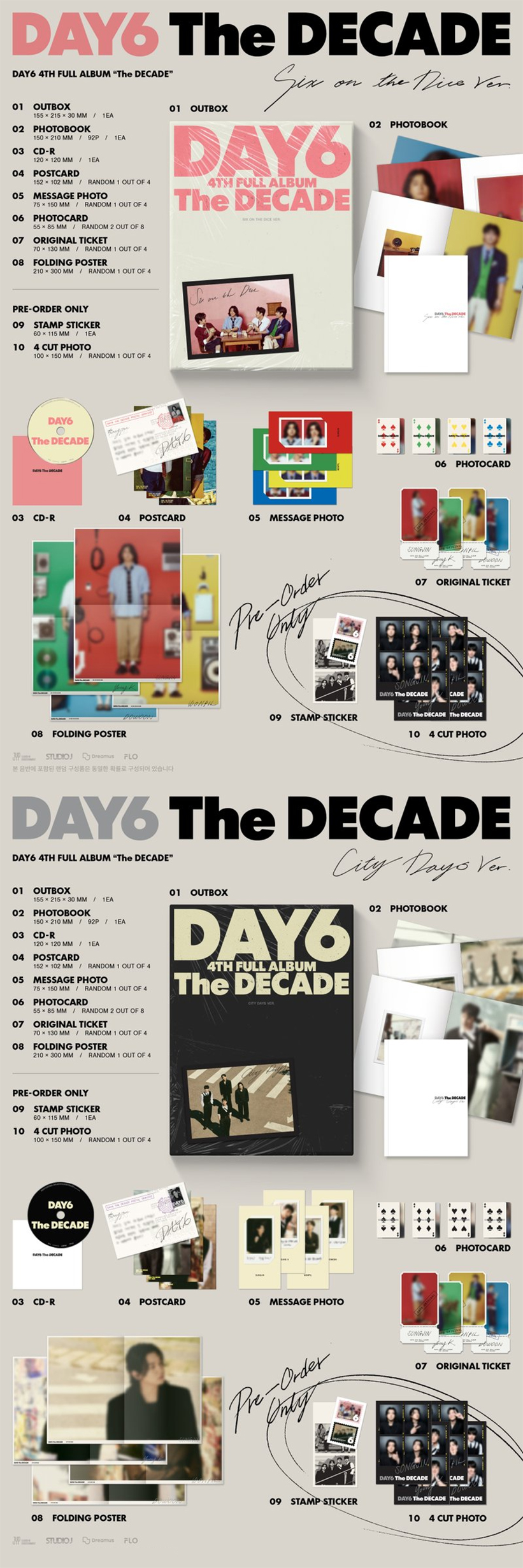 DAY6 The DECADE Photobook — Random Version