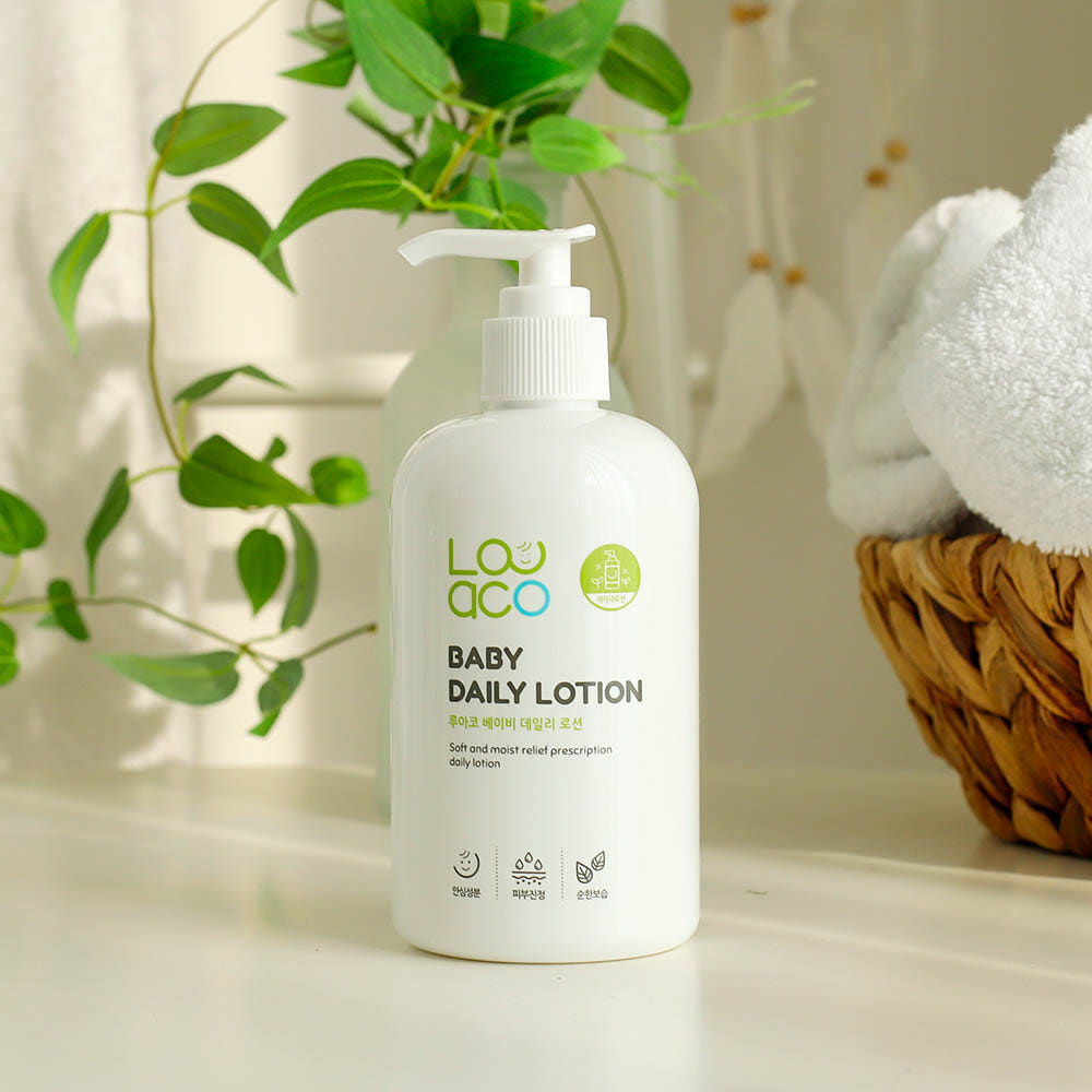 루아코 베이비 데일리 로션 유아 저자극 보습 아기 바디 베이비 로션 350ml, 1개 - 상세 이미지 2