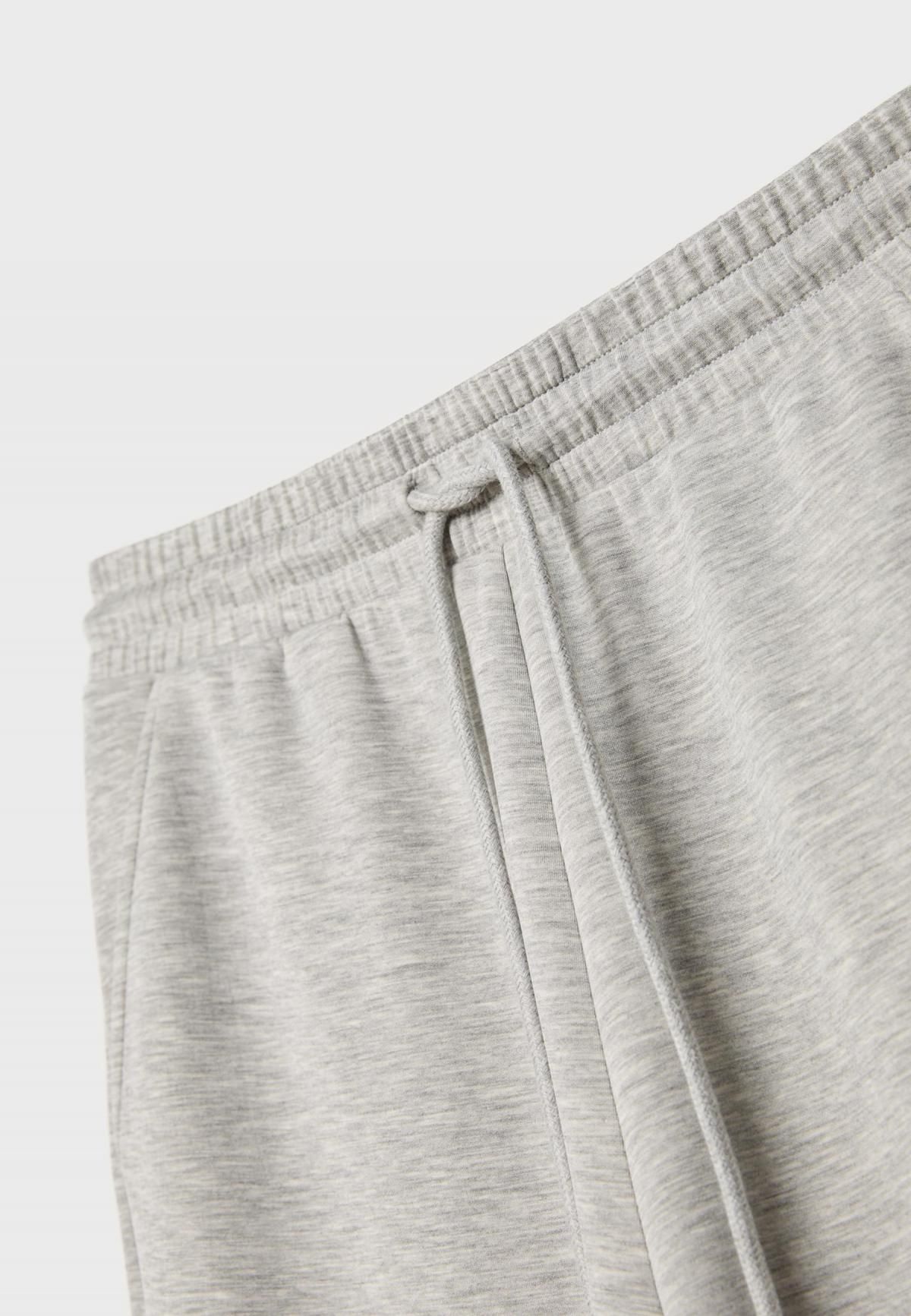 스트라디바리우스 소프트 모달 와이드 밴딩 팬츠 7763/371 GREY MELANGE - 상세 이미지 4