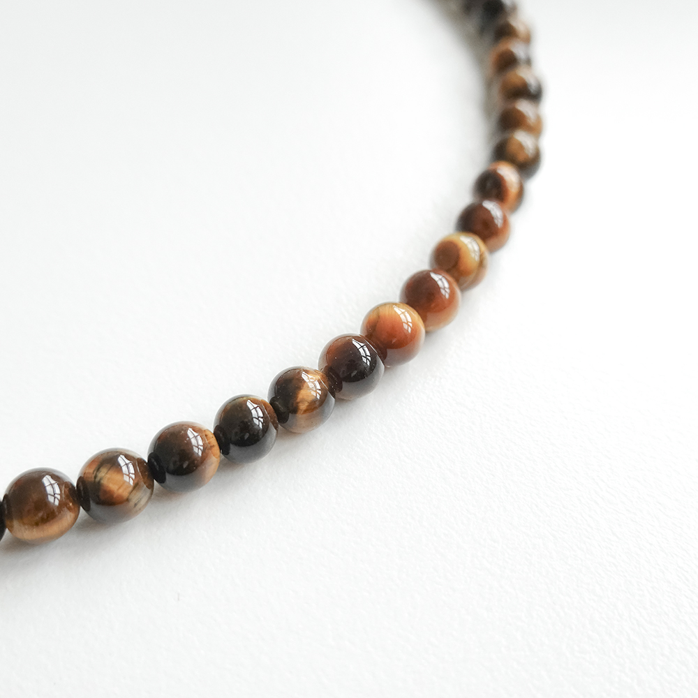 14k 6mm 호안석 목걸이 OPPN0350 - 상세 이미지 3
