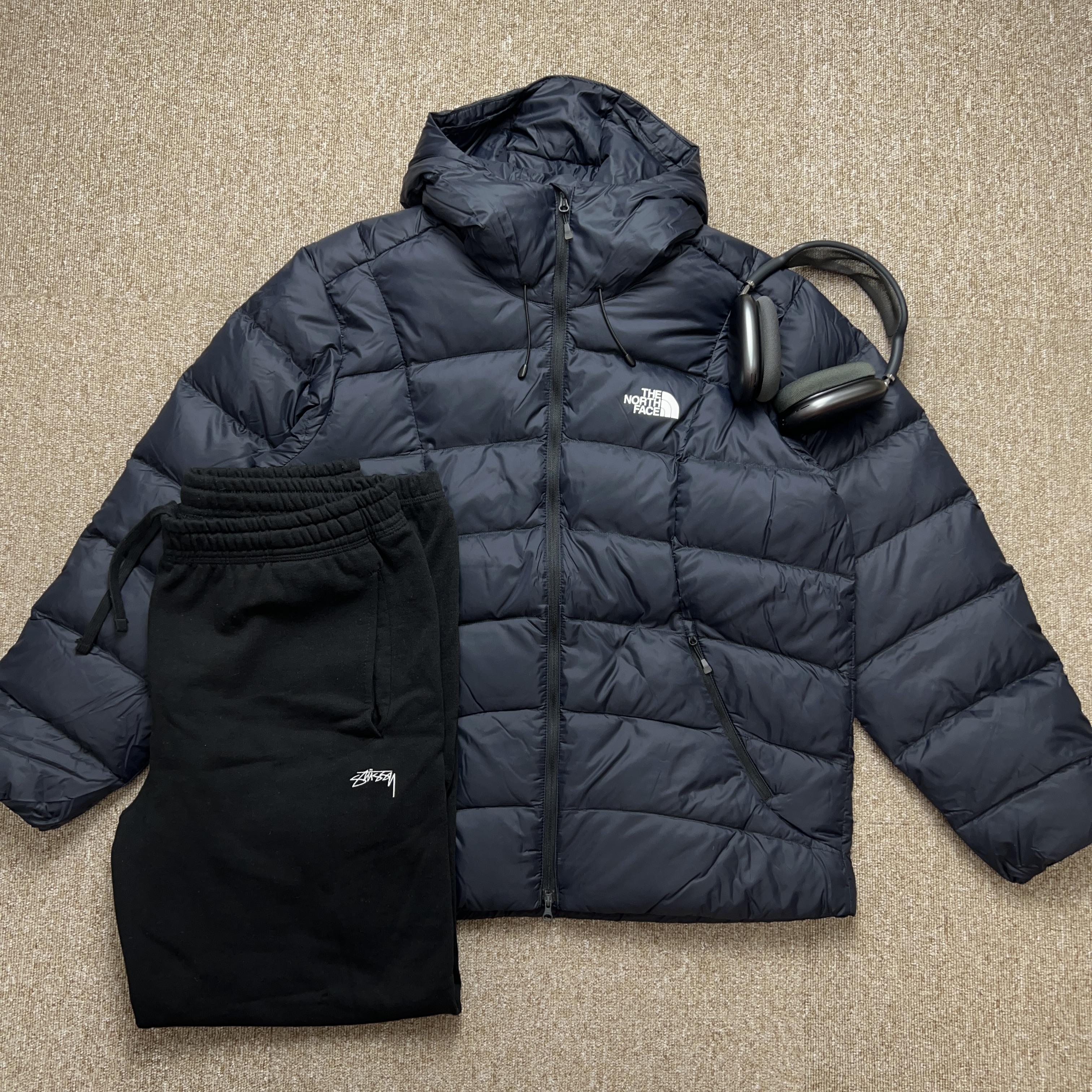 노스페이스 패딩 루타 덕다운 오리털 투웨이 온볼 후드 자켓