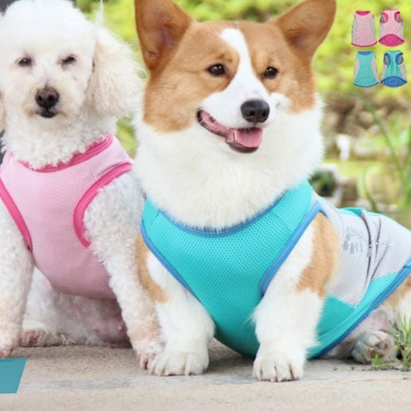 민소매 강아지 쿨 조끼 반사 강아지 여름 조끼 냉감