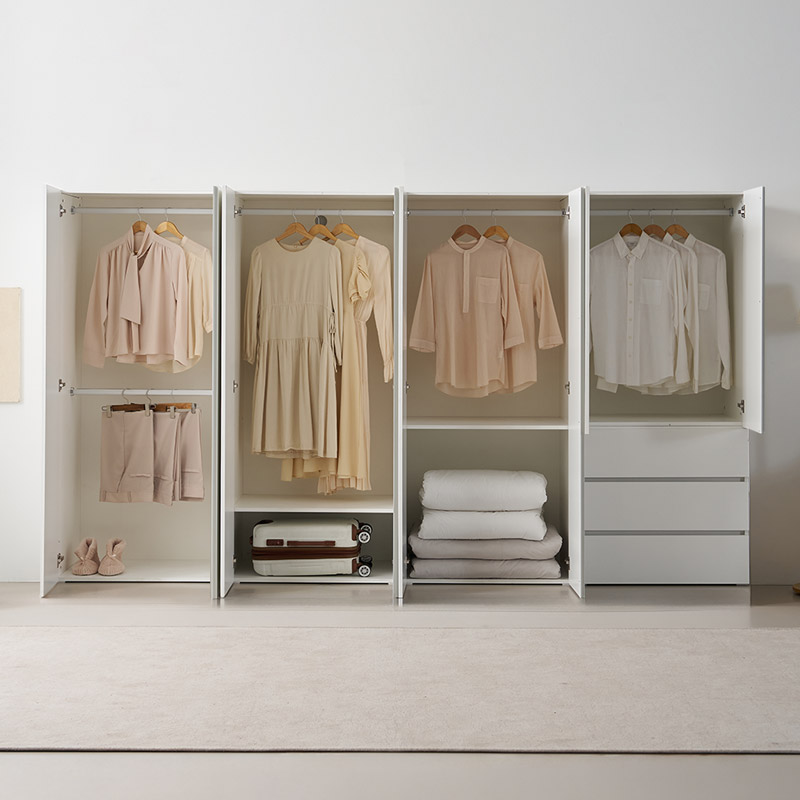 e스마트 라일 LPM 학생 작은방 간이옷장 싱글 원룸 옷장 800