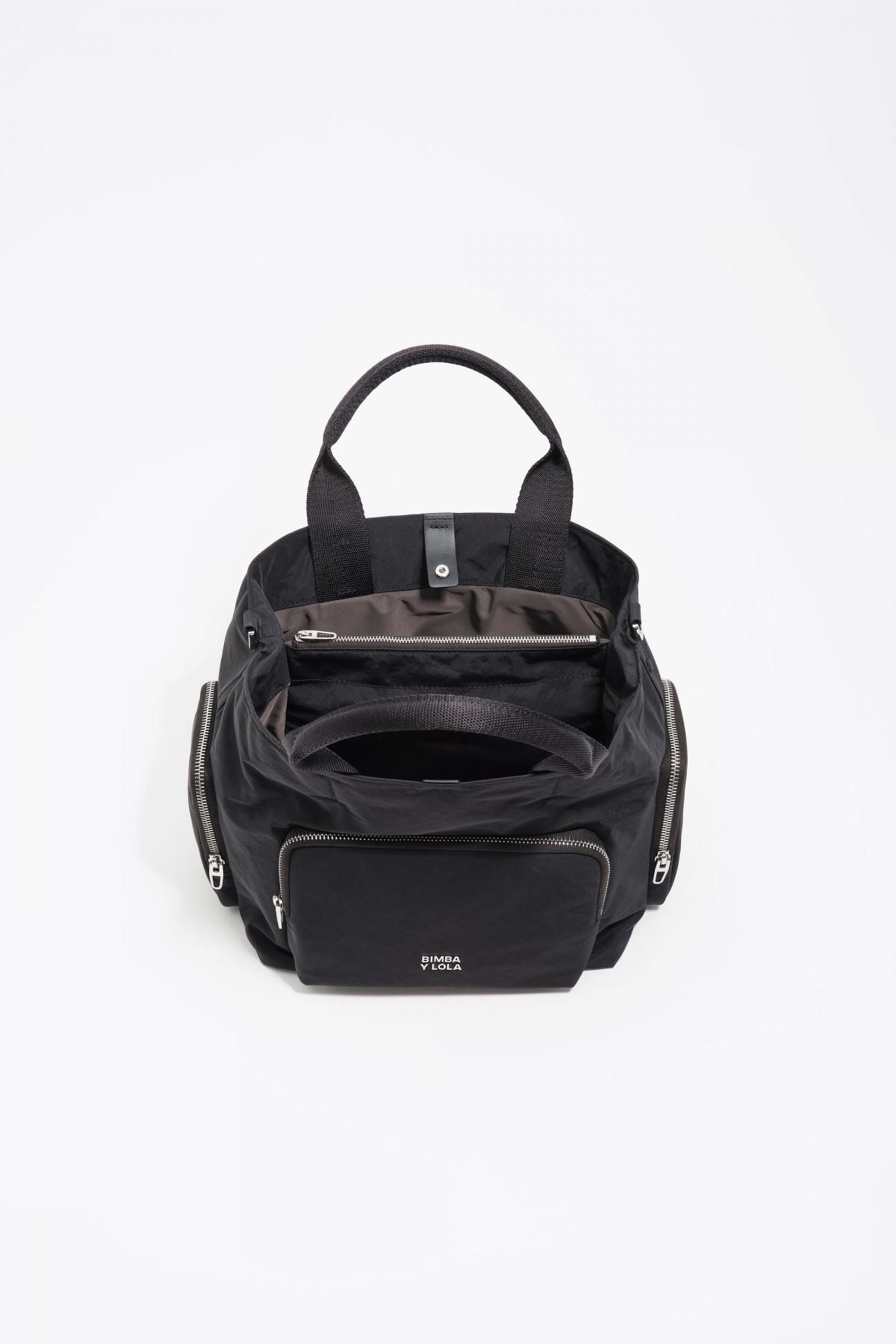 빔바이롤라 라지 블랙 나일론 포켓 크로스백 252BBIJ4W.10000 BLACK - 메인 이미지