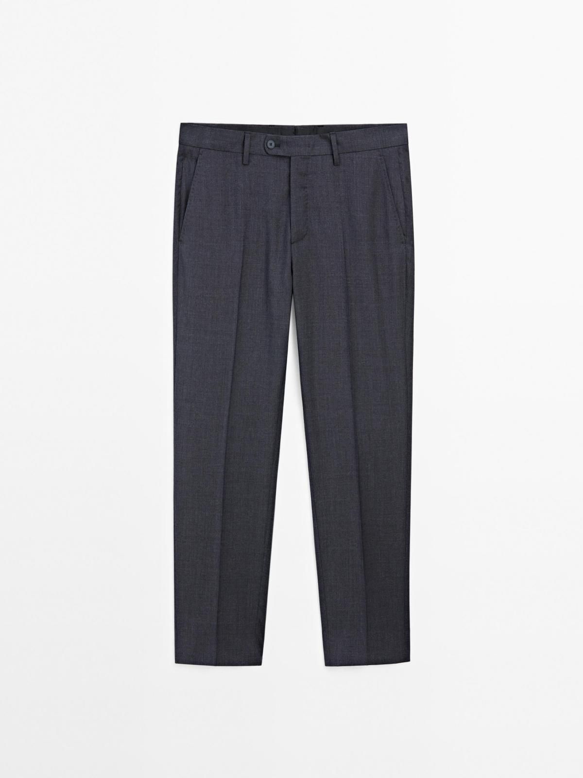 마시모두띠 프리미엄 울 테크니컬 정장 팬츠 3501/501 NAVY BLUE - 상세 이미지 4